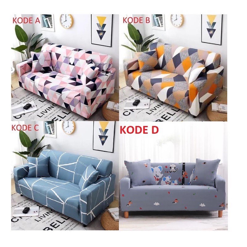 COVER SOFA BET  SEATER Sarung SOFA stretch elastis - [1 / 2 / 3 / 4 SEATER] Tergantung Pilihan