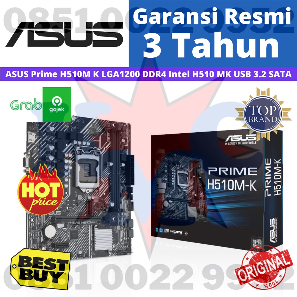 Motherboard ASUS Prime H510M K LGA 1200 DDR4 Intel H510 MK H510MK USB 3.2 SATA