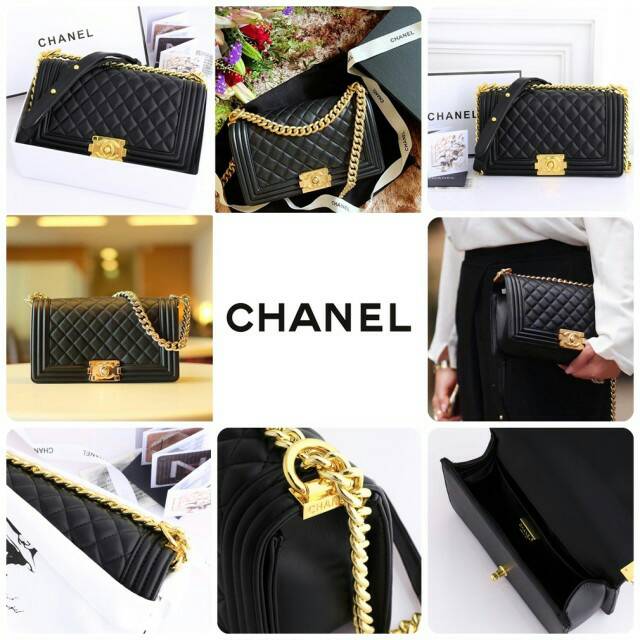 Chanel Boy Lambskin* Gold #9006*MD