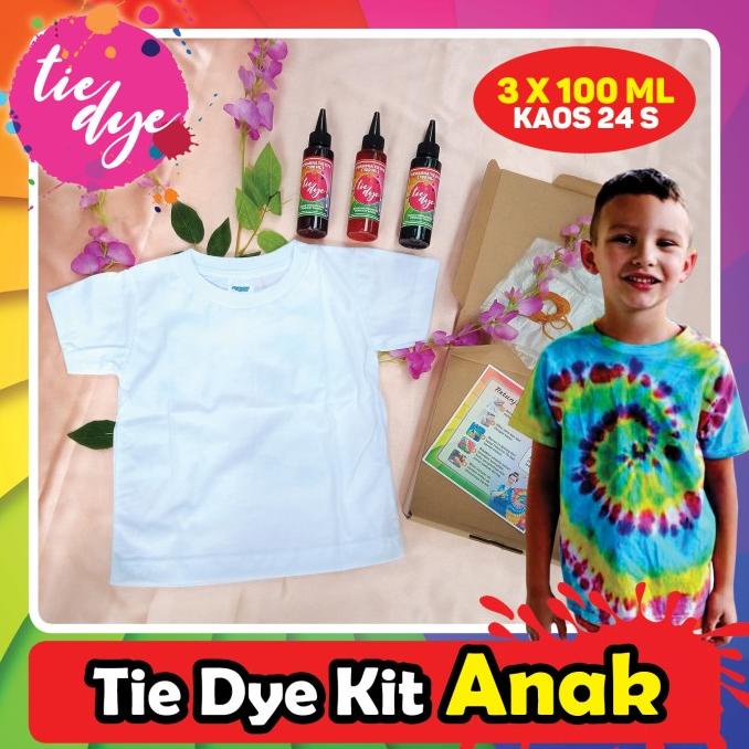 

Diskon Tie Dye Kit Anak / Paket Tie Dye anak / Pewarna Tie Dye / 100 ml / 24s Diskon