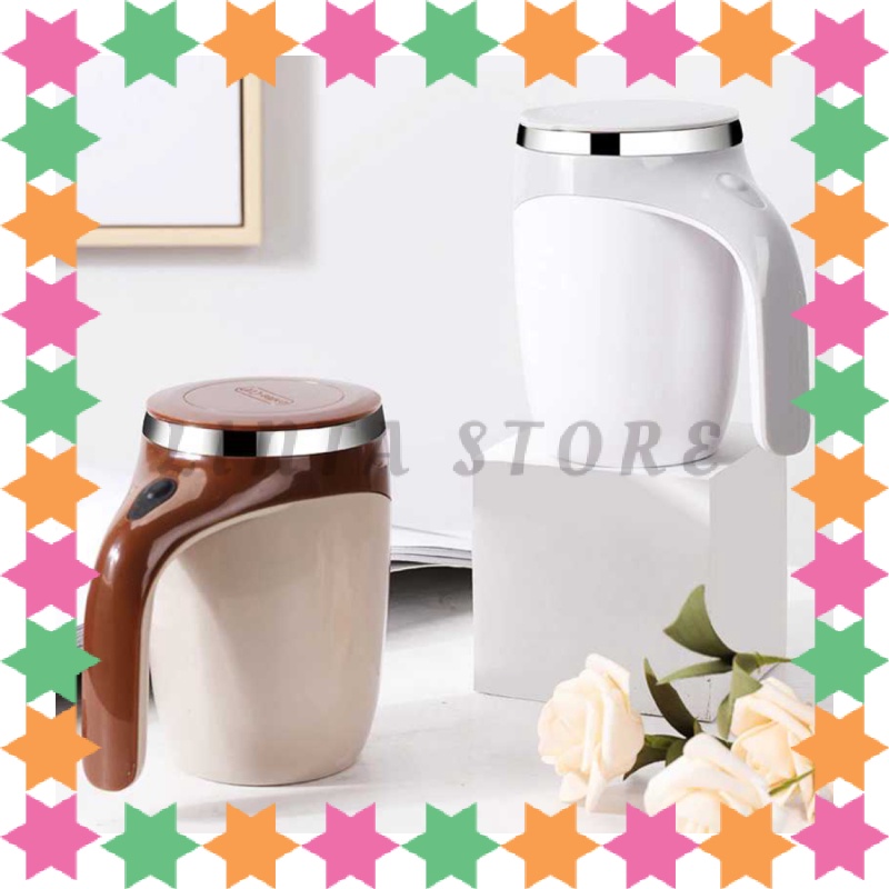 TECHOME Gelas Aduk Otomatis Self Stirring Cup USB Recharge - DTM-630