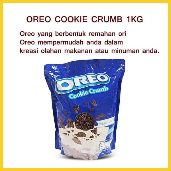 

OREO CRUMB / BUBUK TABUR OREO / BUBUK OREO 1KG / BUREO 1KG