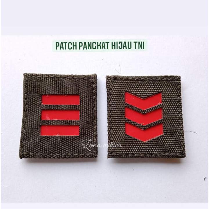 Patch laser cut PANGKAT TNI laser untuk Bodyvest/ rompi new