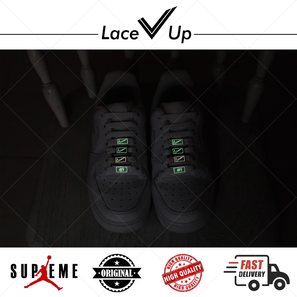 Buckle AF1 Glow In The Dark | Gesper Tali Sepatu | Shoe Charm