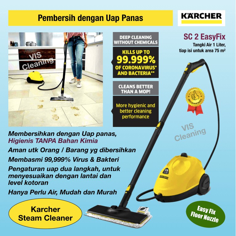 Steam Cleaner Karcher SC 2 EasyFix ( Mesin Pembersih dengan Uap )