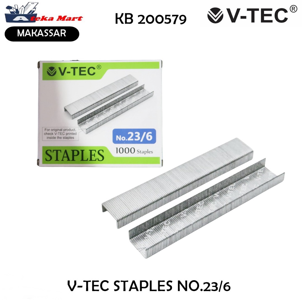 

[1 BOX KCL] V-TEC STAPLES NO.23/6