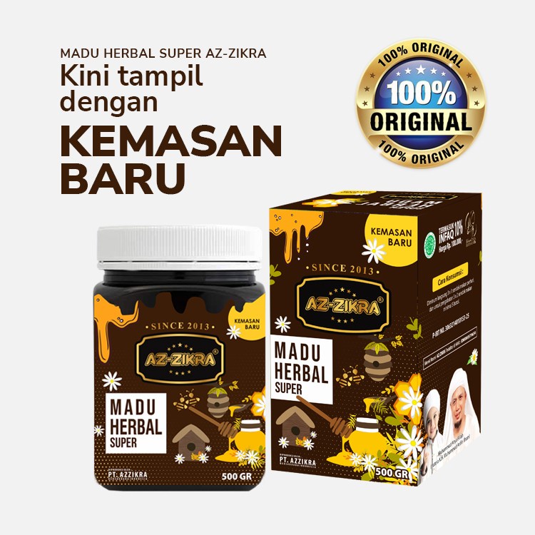 

Madu Az zikra Herbal Super Azzikra 500gr