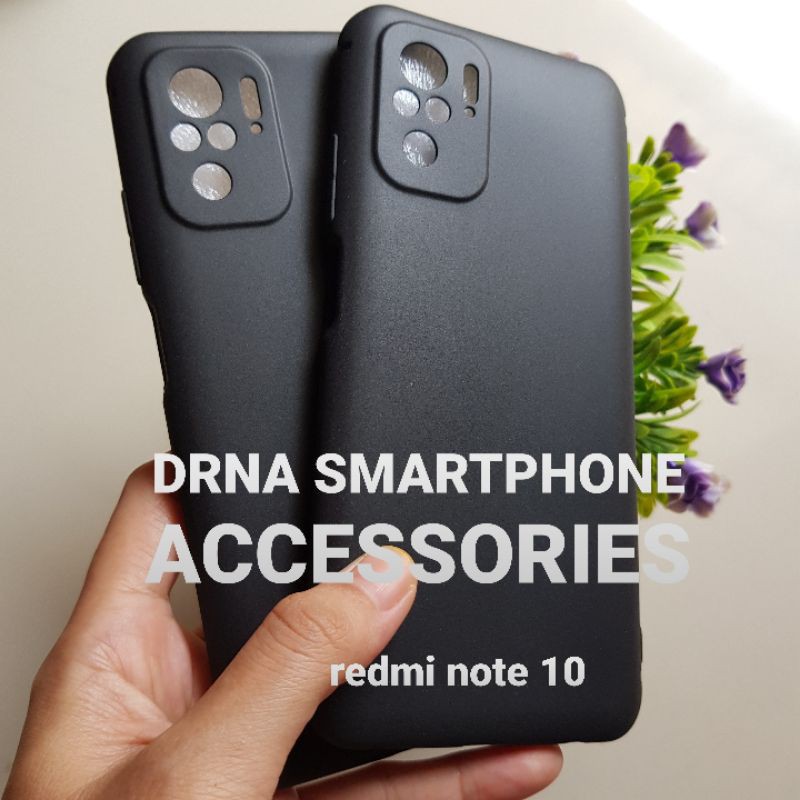 Soft Case Silikon Black Matte Xiaomi Redmi Note 10 Redmi Note 10 Pro Redmi Note 10S