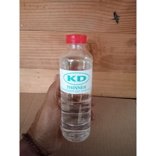 Thinner/Tiner Botol/Tener kd super tiner botol pengencer cat minyak/duco ukuran 300ml.
