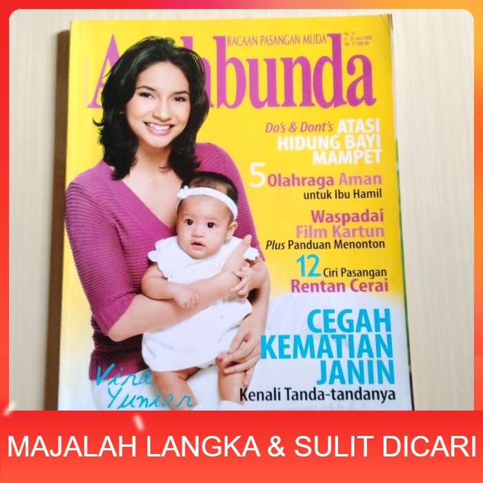 Majalah AYAHBUNDA No.12 Jun 2005 VIRA YUNIAR Langka