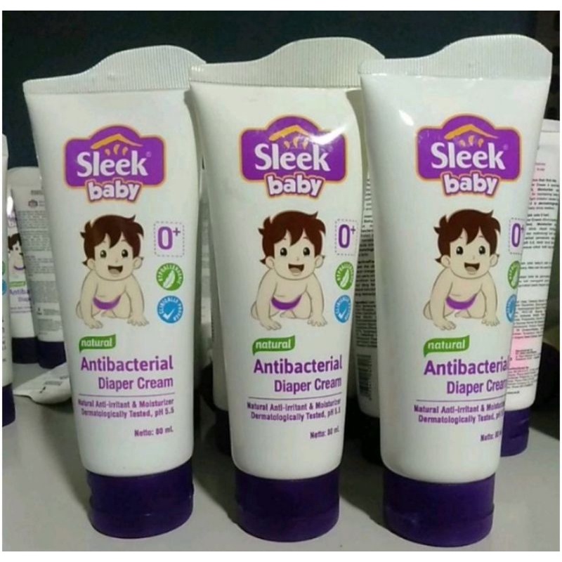 Sleek Baby Antibacterial Diapers Cream Tube 80ml