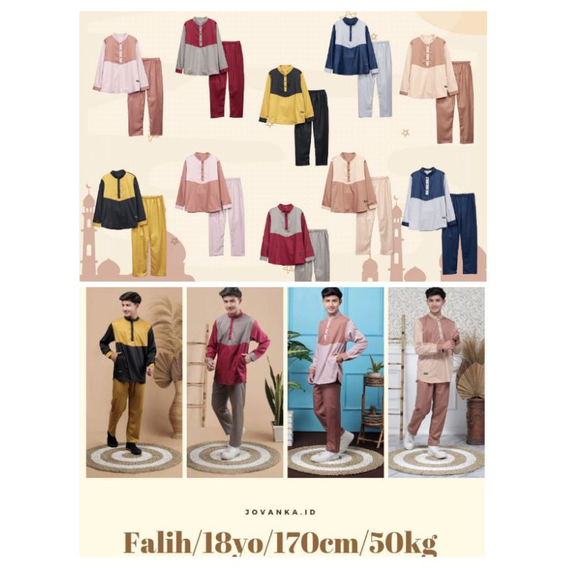 Set Koko Teen Jovanka.id 10-18Tahun Setelan Koko Anak