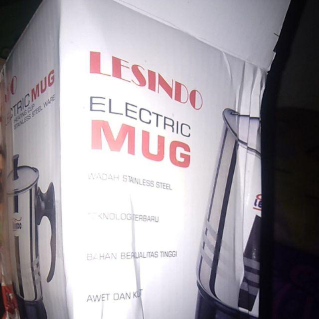 Lesindo 11cm Mug Listrik Stainless Serbaguna. Baru