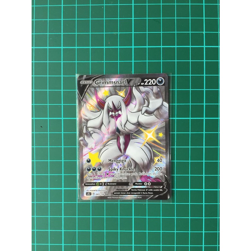 Grimmsnarl V Shiny SSR Kartu Pokemon TCG Indonesia