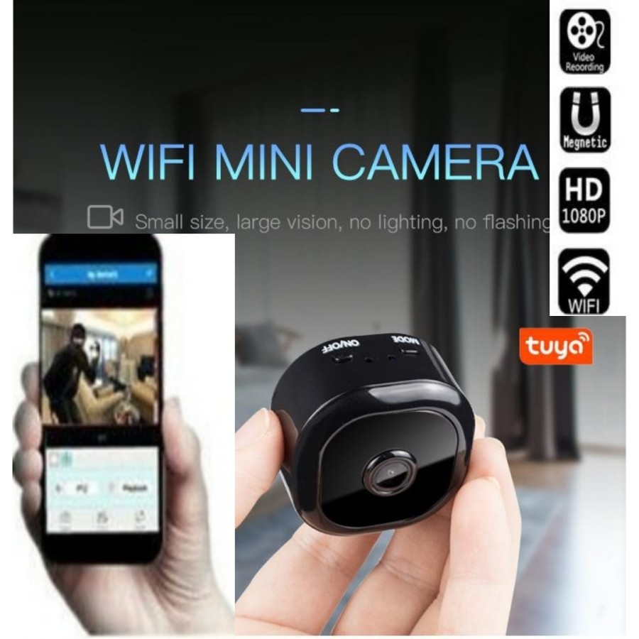 Promo Spy Camera Mini Wireless Kamera CCTV Pengintai MC56 Mini Spy Cam FULL HD 1080P