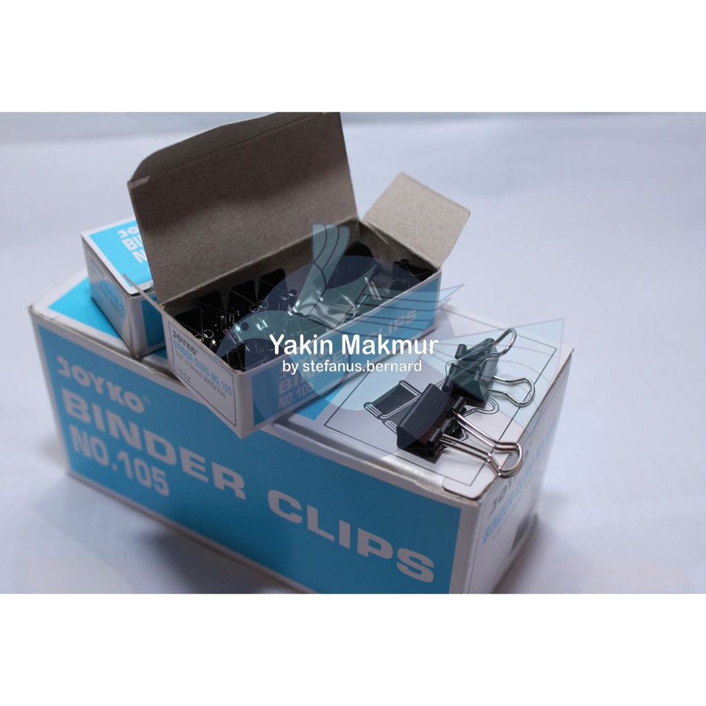

JOYKO BINDER CLIP NO 105 (HARGA 1 KOTAK KECIL)