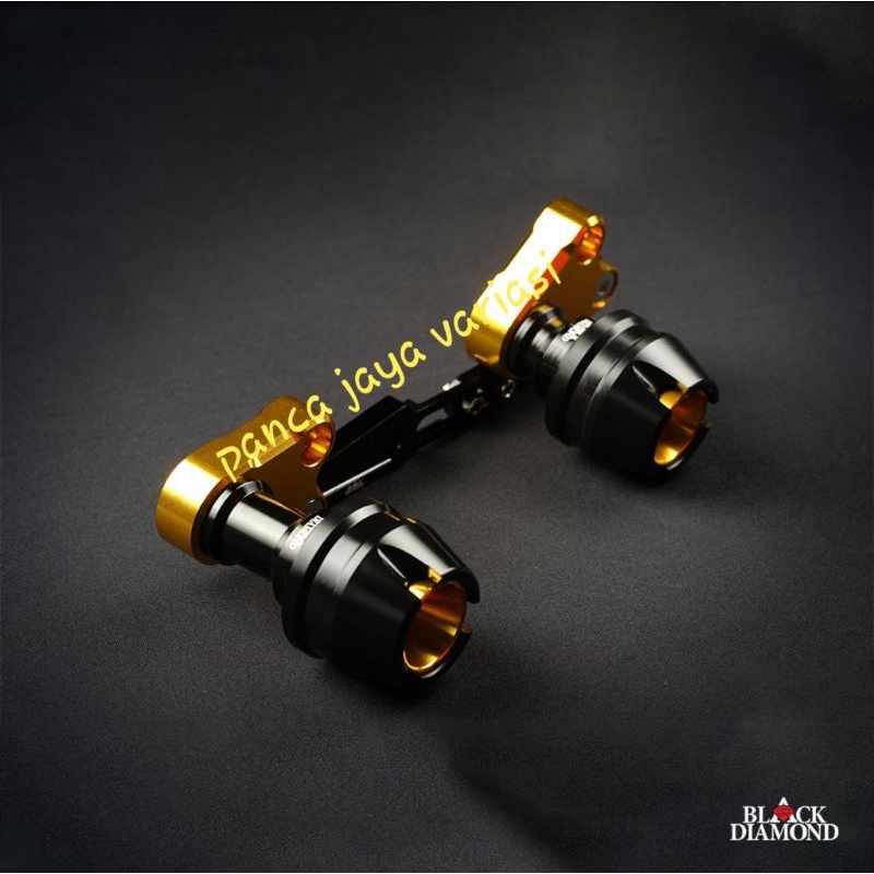 Jalu Pelindung Slider Knalpot Nmax 2020 - 2021 - 2022 / Nmax Old /PCX /ADV-150/Aerox/Xmax/Lexi/Vario Black Diamond