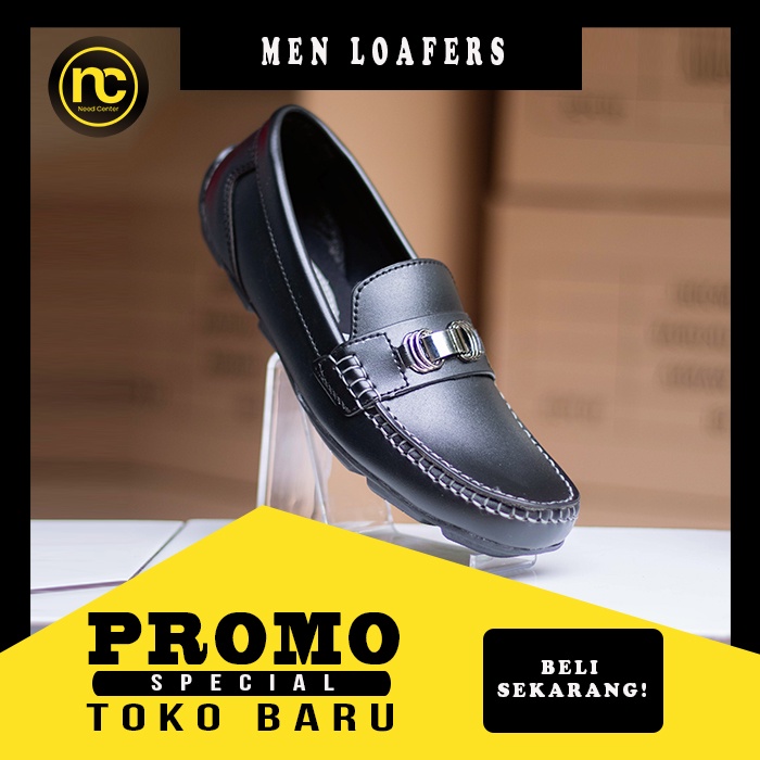 (SANITEC) SEPATU MOCCASINS LOAFERS SLIP ON PRIA KEREN MURAH TERBARU BERKUALITAS BERGARANSI (Sepatu C