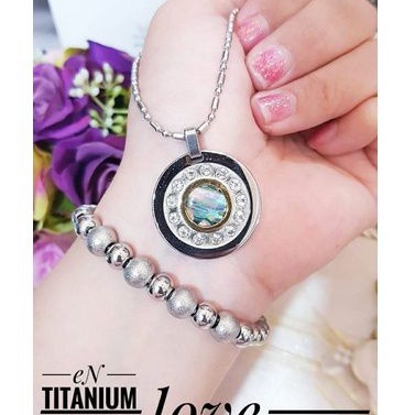 Titanium kalung gelang wanita u188