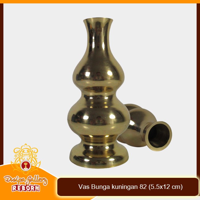 Vas Bunga kuningan 82 (5.5x12 cm)