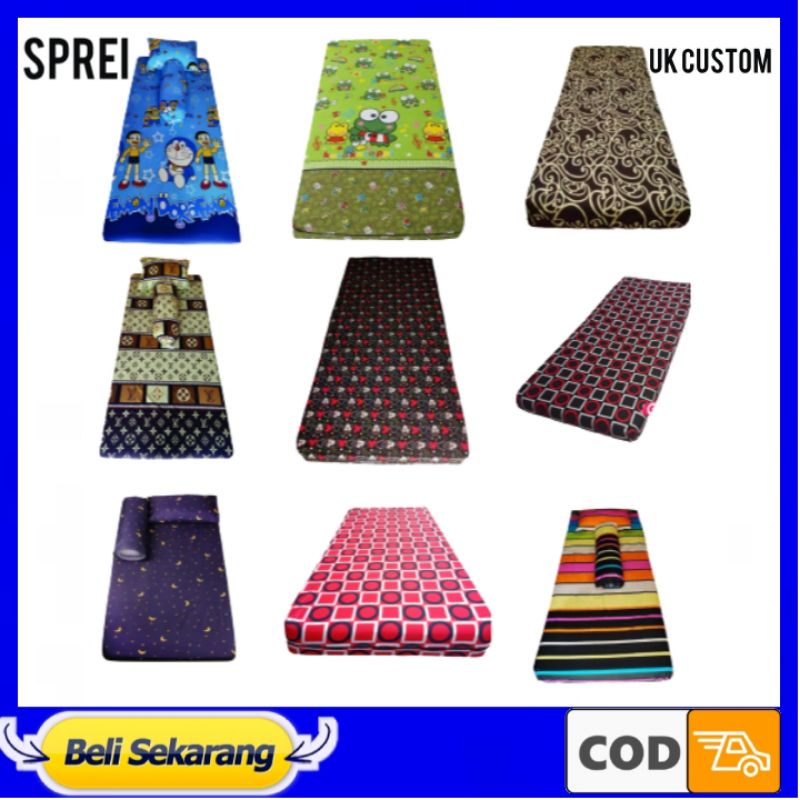 Sprei Kasur Lantai Karpet Bulu Surpet Matras Resleting 140x180x5 140x180x10 140x200x15 140x180x20