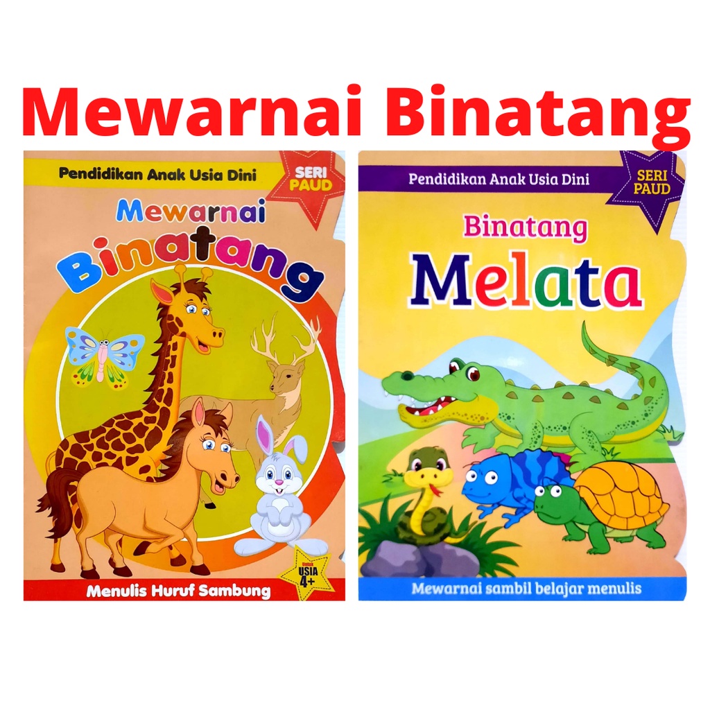 Buku Mewarnai Binatang Untuk Anak-Anak