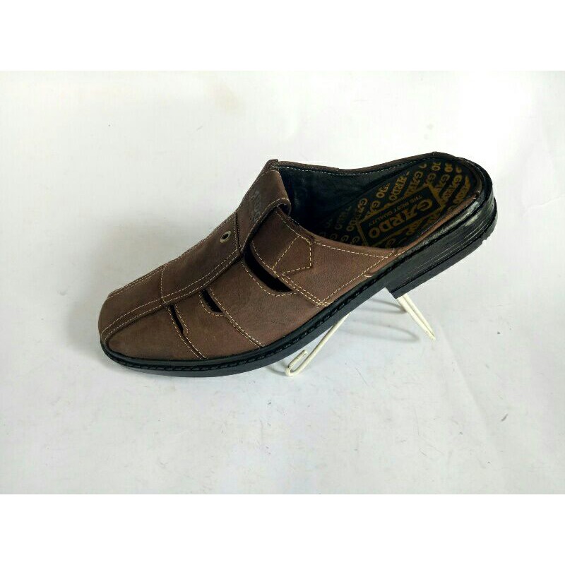 Sandal selop kulit asli grd sandal slop kulit sapi murah original sandal sepatu kulit pria cowok