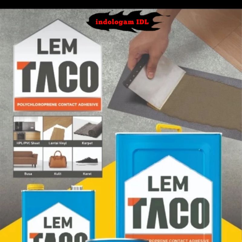 

Lem TACO 600 gr kemasan ekonomis daya rekat Kuat