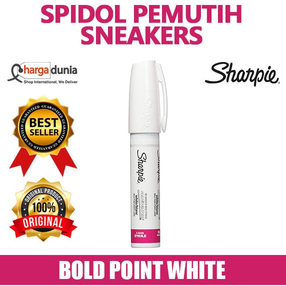 

Office & Stationery | Alat Tulis | Sharpie White Bold Spidol Marker Oil-Based Pemutih Sepatu Sneakers | Best Seller