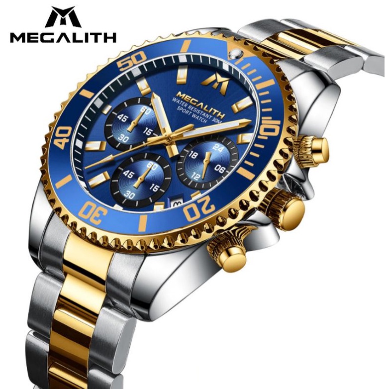 MEGALITH Jam Tangan Pria Stainless Steel