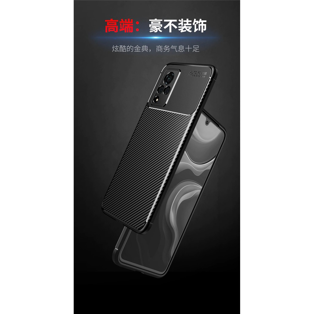 Case Vivo V21 5G 2021 Shockproof Softcase Carbon v21 5G
