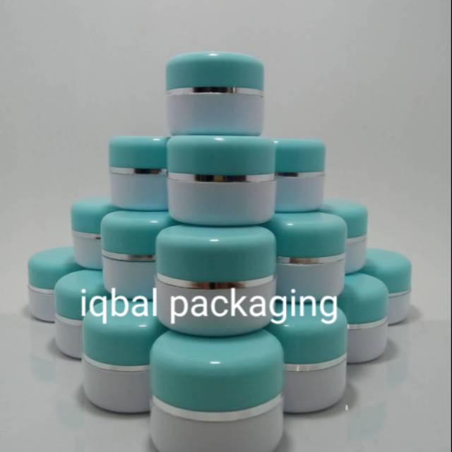 Pot pp hijau tosca putih 12,5gr