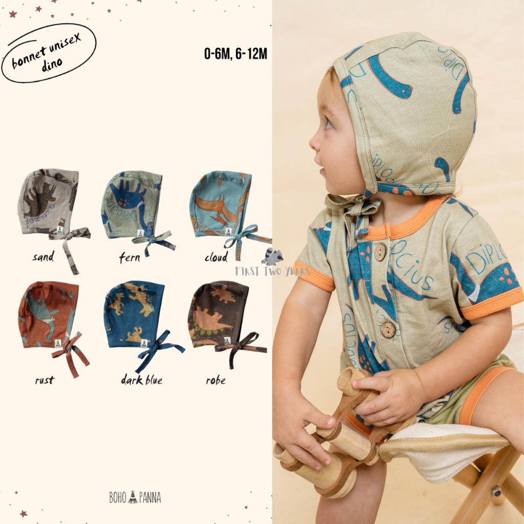 BOHOPANNA - BONET BONNET MOTIF PRINT - Topi Bayi