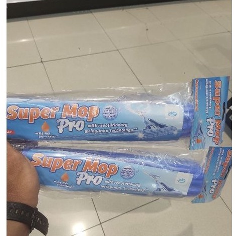 Jml supermop pro refil biru/refill pel spons pva super mop pro