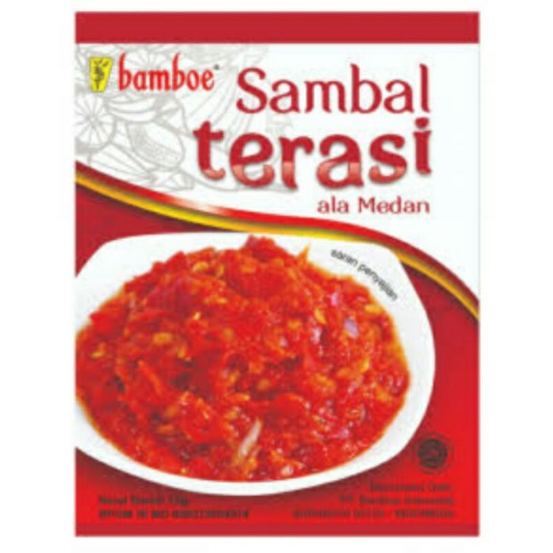 

Sambel Terasi merk Bamboe (isi 10)