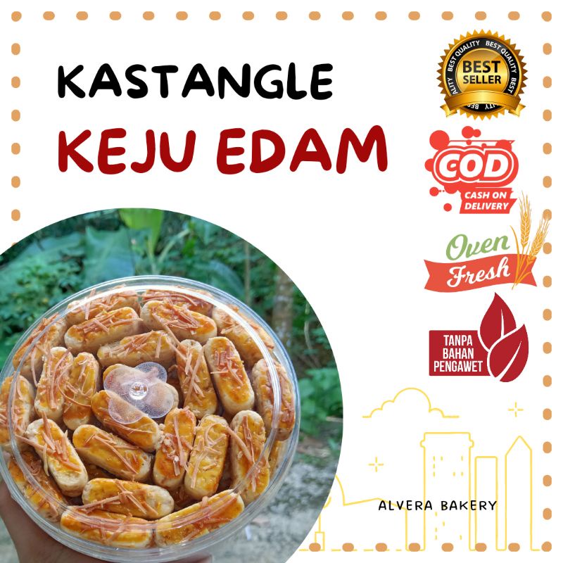 

Kue Kering Kastangle Keju Edam 500gr