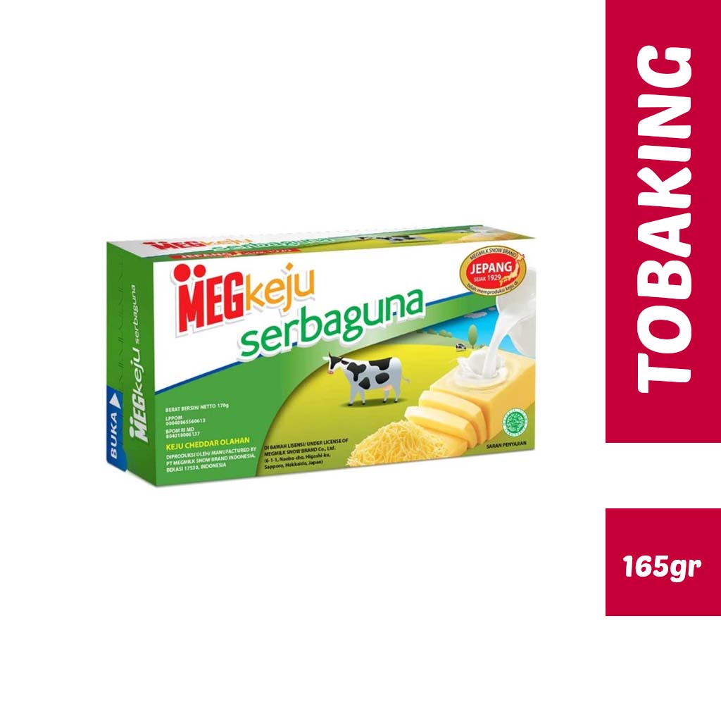 

Keju Cheddar Meg Serbaguna 165gr HALAL