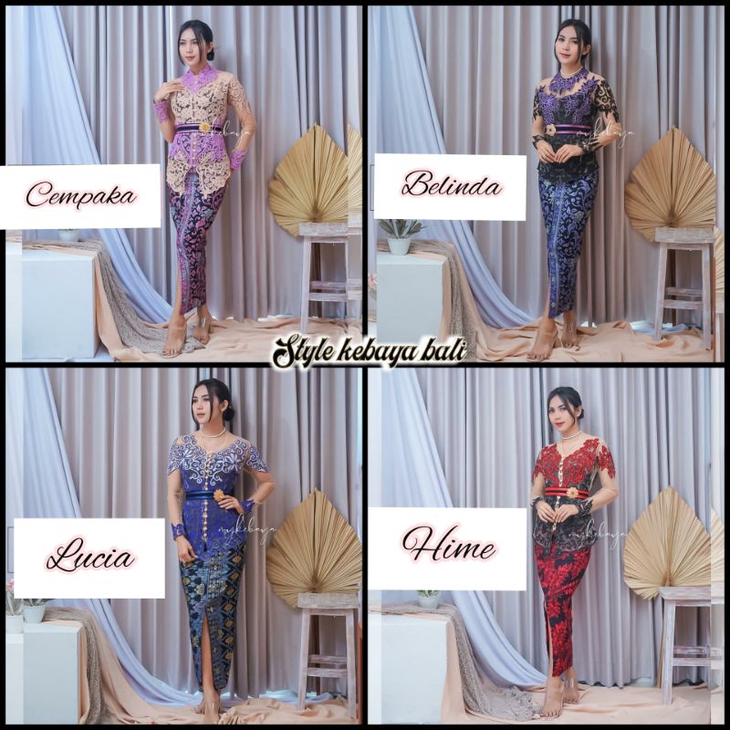 KEBAYA BALI TILESTIKS PANJANG MODIF TULLE