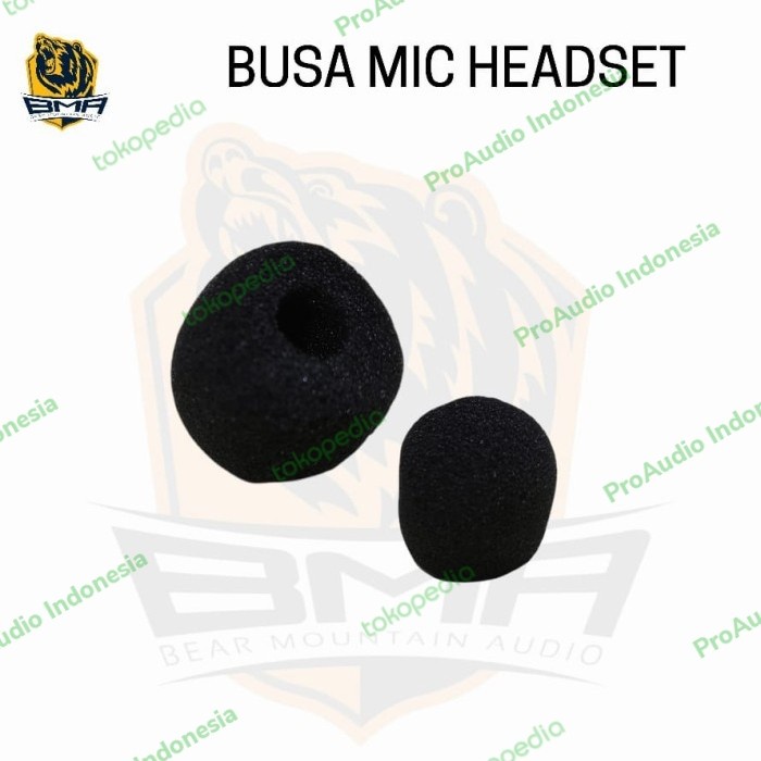 NEW Busa Mic Clip On /Busa Microphone Headset / Foam Mini Kecil Spon Cover