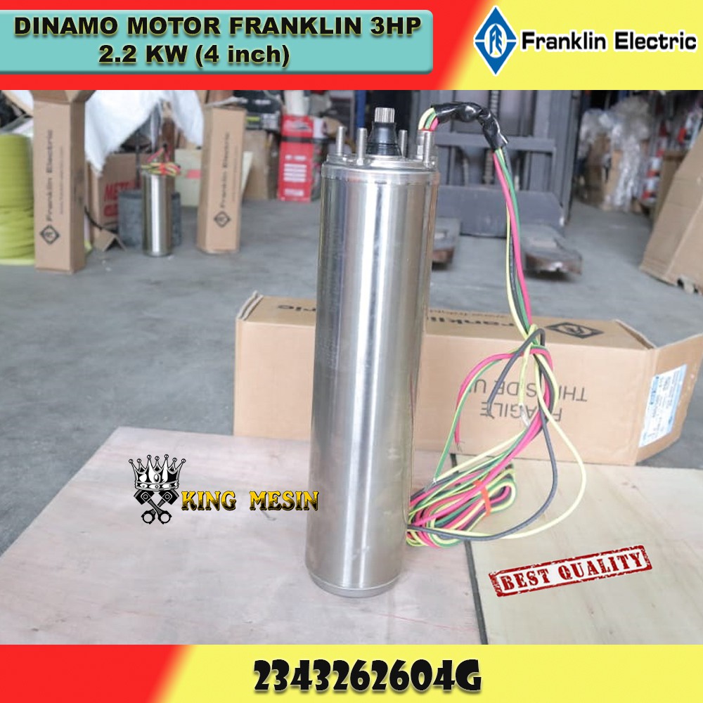 DINAMO MOTOR POMPA SATELIT FRANKLIN 3HP 2.2KW (2343262604G)
