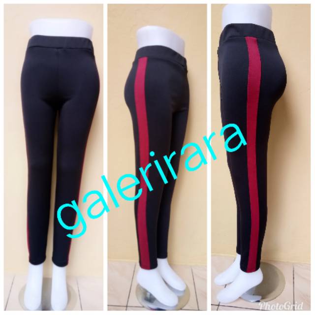 Celana senam bahan Scuba panjang wanita