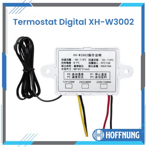 Thermostat XH-W3002 Termostat W3002 Digital  220V AC Temperature Controller