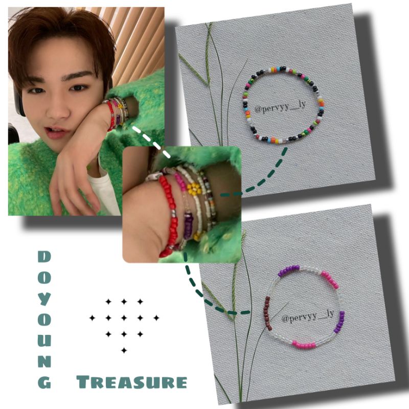 Doyoung, Yedam Treasure Bracelet Series - Series Gelang Doyoung, Yedam Treasure - KPOP - Gelang Mani