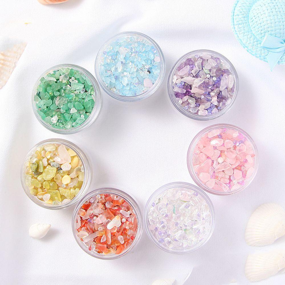 AUGUSTINA Agustina Nail Charms AB 1kotak Membuat Perhiasan Ornamen Manikur Aksesoris DIY Craft 3D Nail Art Dekorasi