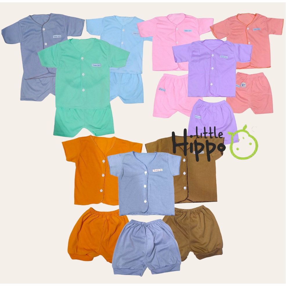 6 pcs / 3 Set Setelan Baju Bayi Baru Lahir Lengan Pendek Katun Halus Lembut SNI Baju Celana Paket Newborn Baby Perlengkapan Bayi Baby Newborn Setelan lengan panjang lengan pendek baju kutung