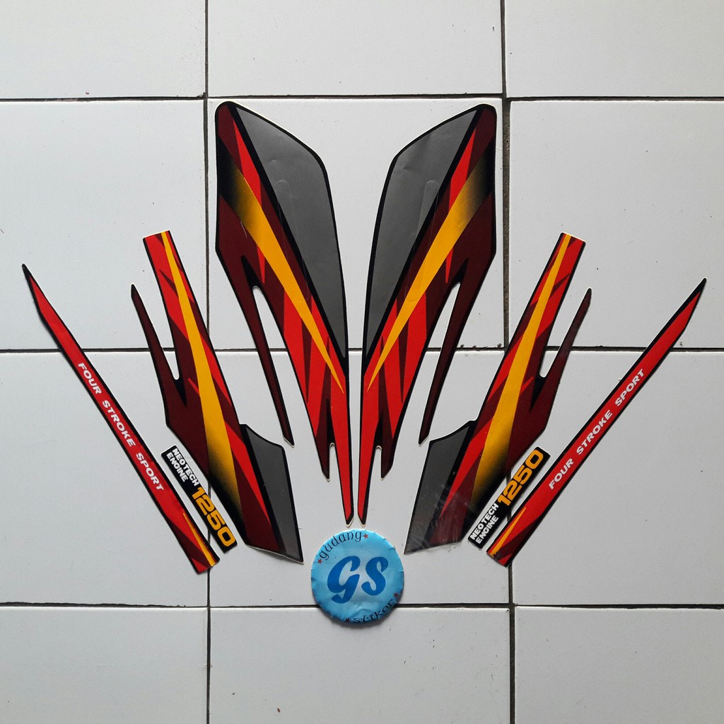 striping stiker motor honda gl max 1998 standar