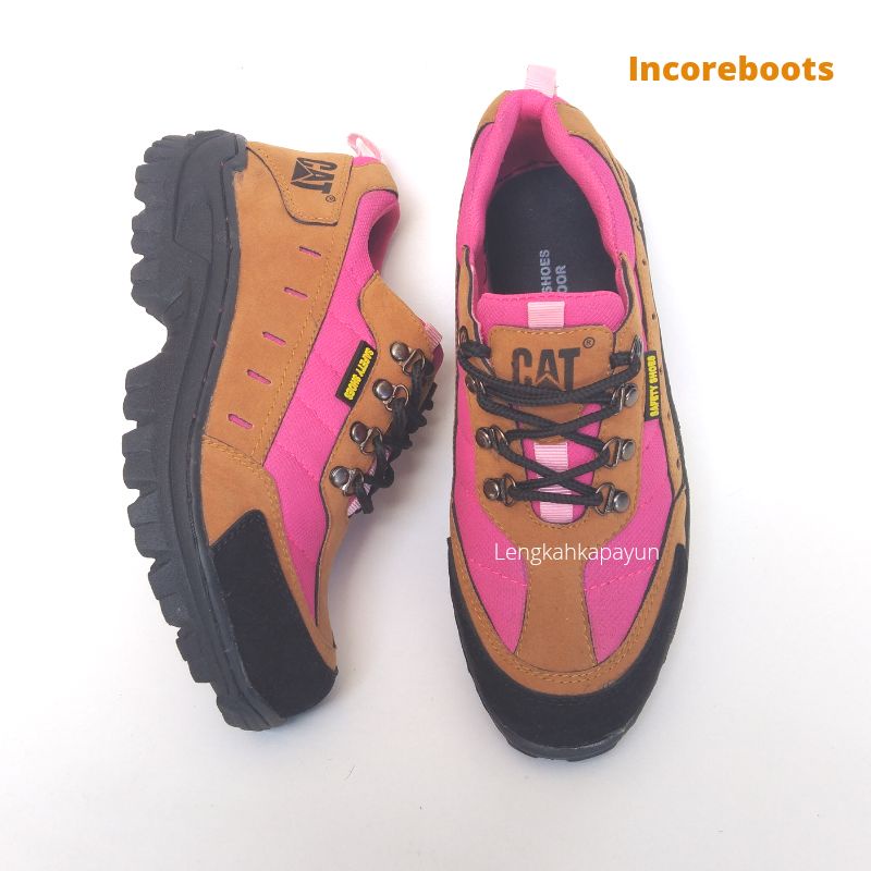 Safety Shoes 36-40 Tan Sepatu Boots Wanita Ujung Besi