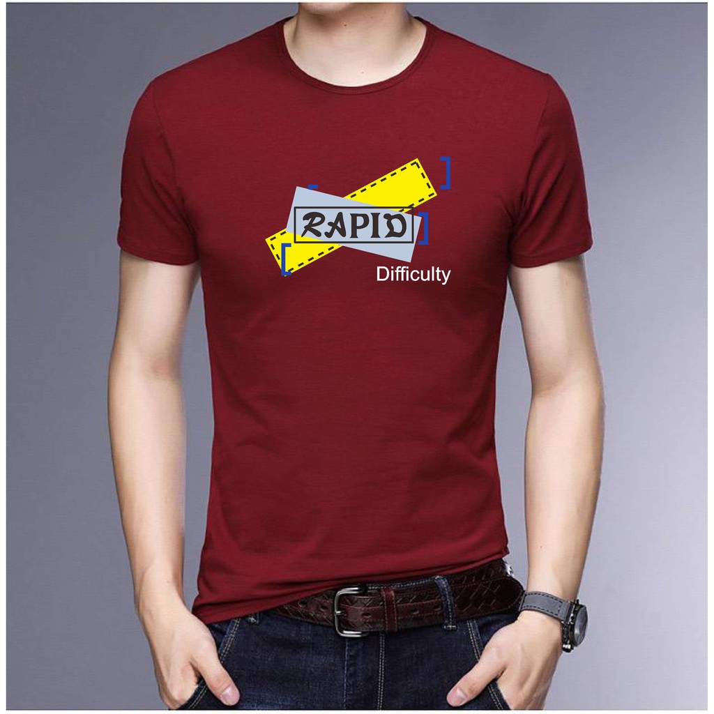 BS/COD/BAJU KAOS TANGAN PENDEK RAPID PRIA REALPICTURE