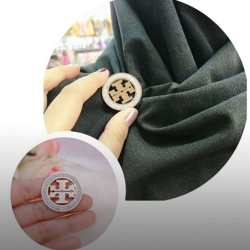 Bros Bahan Titanium import Brooch Mata Branded Band untuk hiasan baju di dada kualitas Import Peniti Baju Import swarovsky Brooch Titanium Stainless steel Premium Quality Fashion import bahan Bagus B02