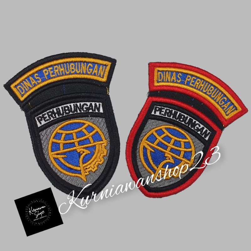Bordir logo Dishub timbul 3D